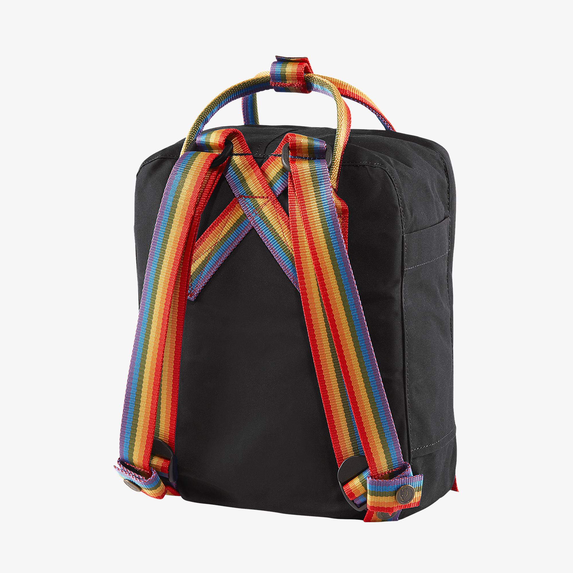 Fjällräven Kånken - Rainbow Mini Unisex Siyah Sırt Çantası