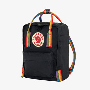 Fjällräven Kånken - Rainbow Mini Unisex Black Backpack