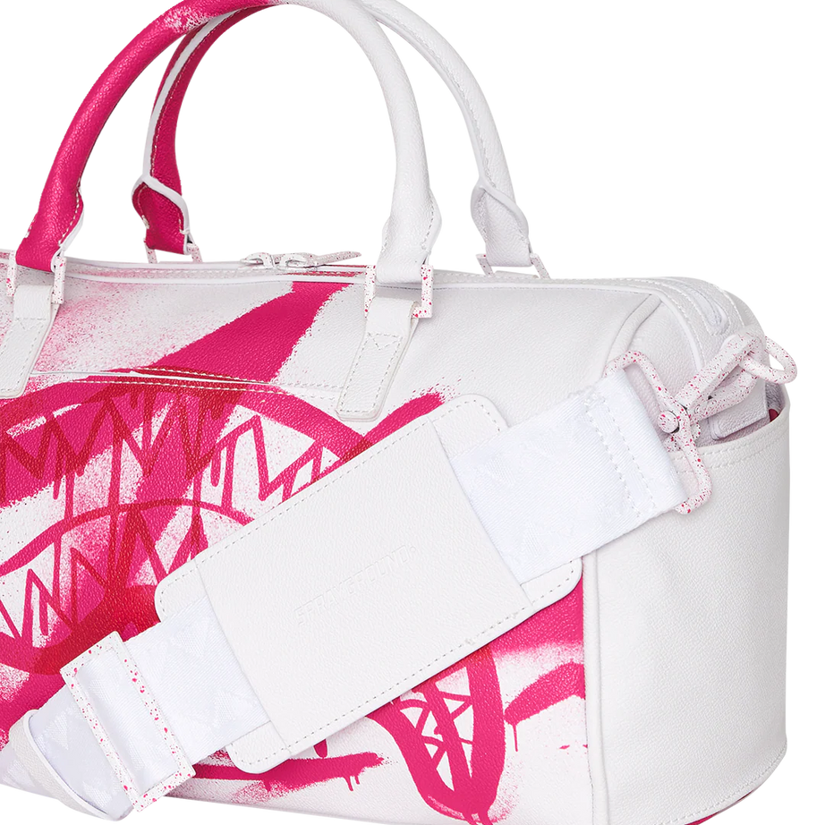 Sprayground - Borsa a Mano e a Spalla Rosa e Bianca Storm