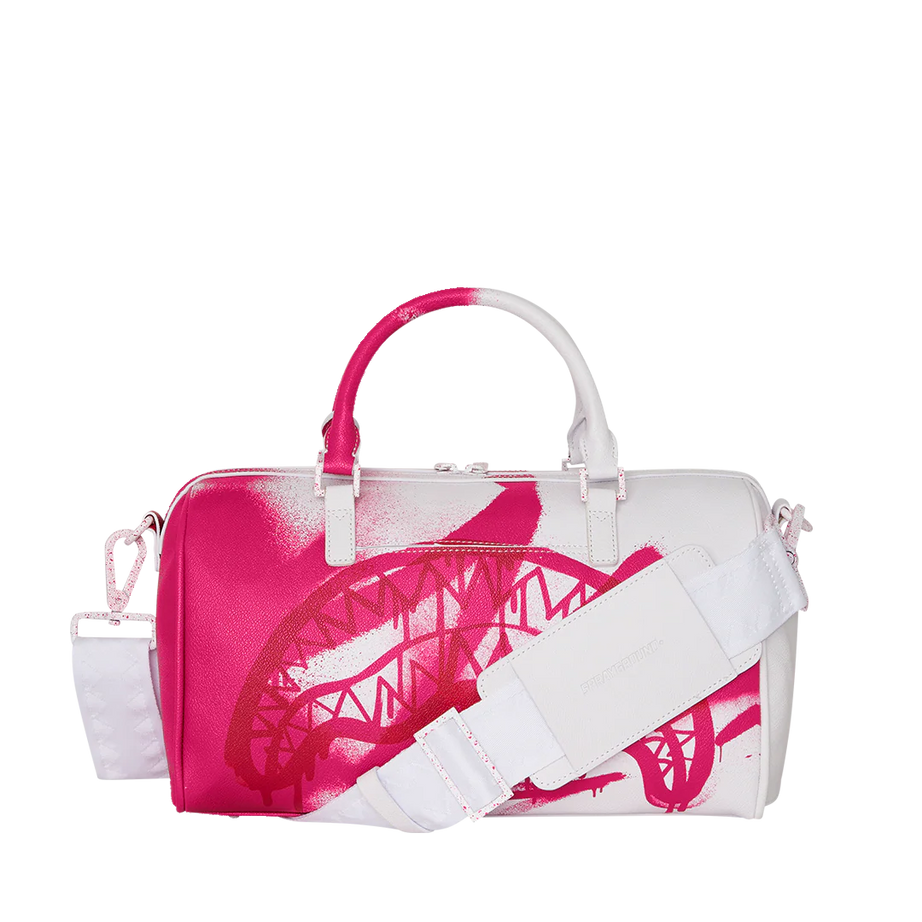 Sprayground - Borsa a Mano e a Spalla Rosa e Bianca Storm