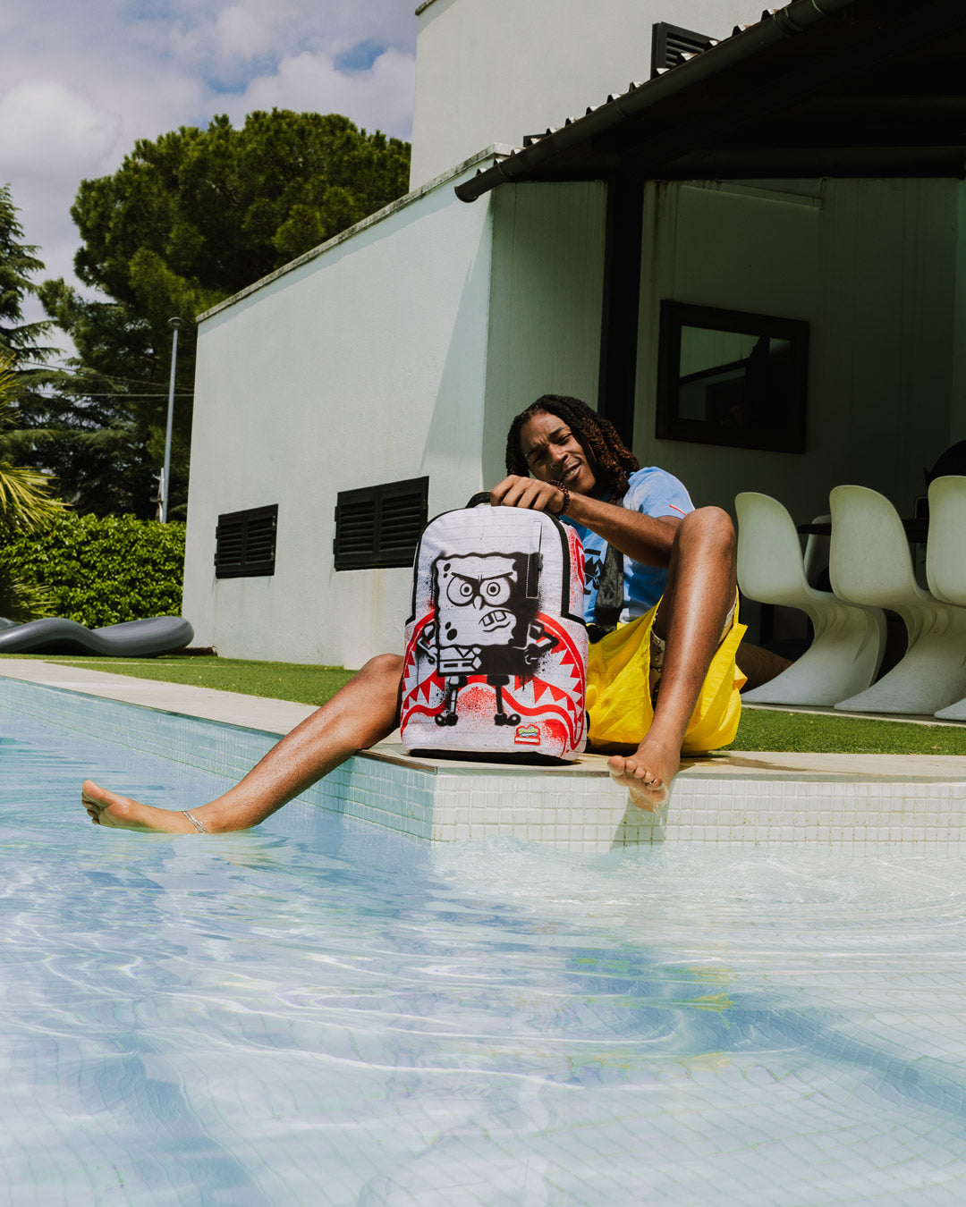 Sprayground - Mochila DLXR de Parede com Estampa do Bob Esponja