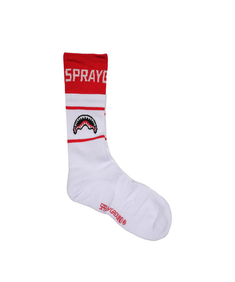 Sprayground - Unisex Çorap Beyaz Kırmızı