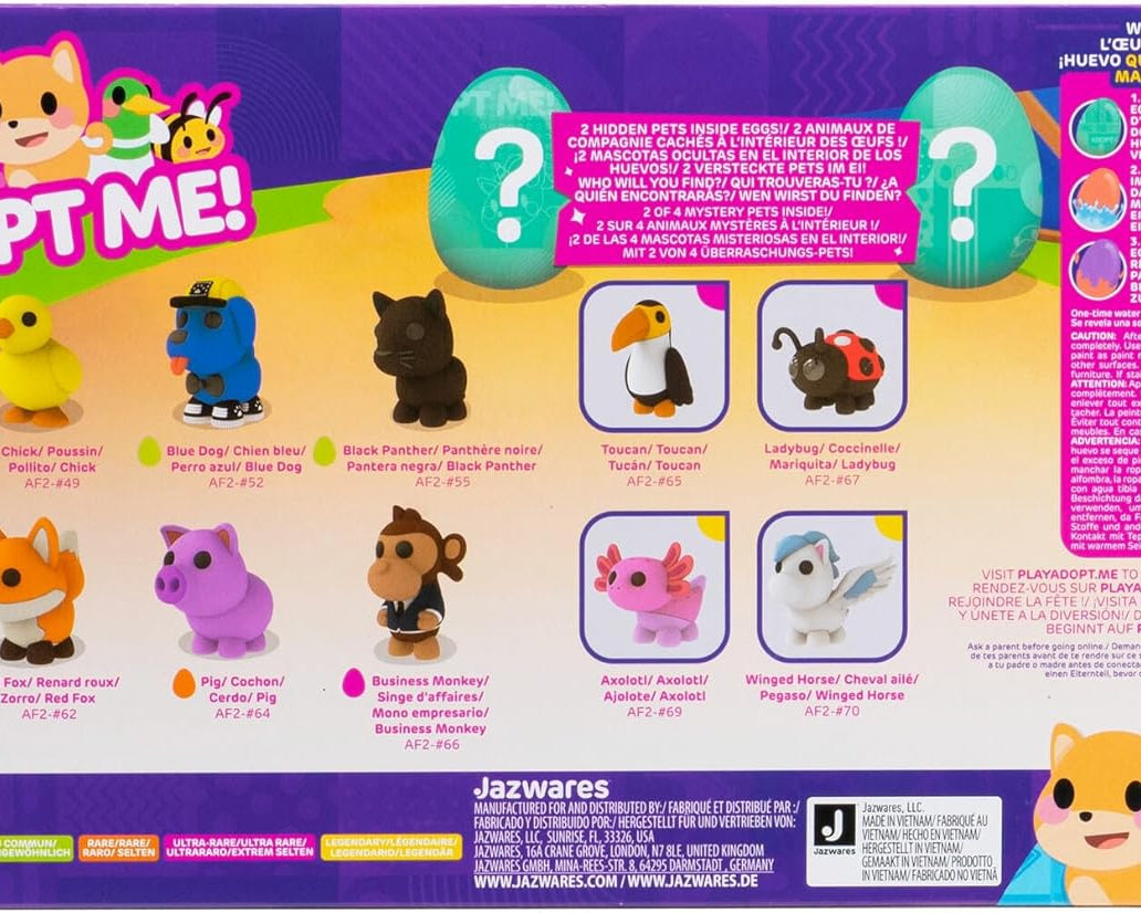 Squishmallows - ¡Adóptame! Serie 2 Figuras de Juguete de 10 Mascotas Misteriosas