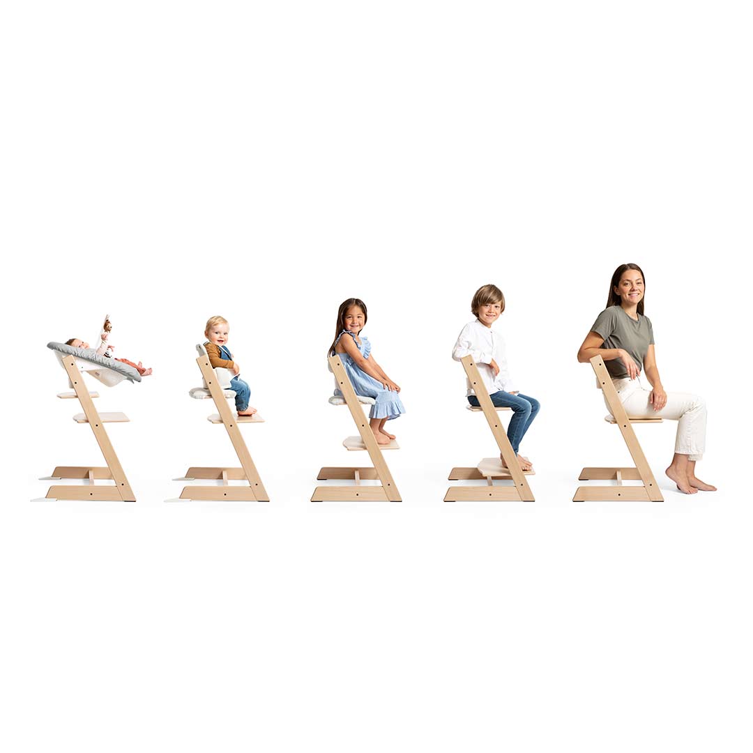 Stokke Tripp Trapp Highchair - Oak Natural-Highchairs-No Baby Set- | Natural Baby Shower