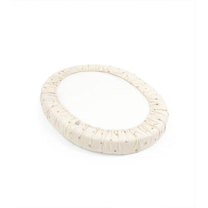 Stokke Sleepi Mini Fitted Sheet - Flower Ecru Osc-Sheets-Flower Ecru Osc- | Natural Baby Shower