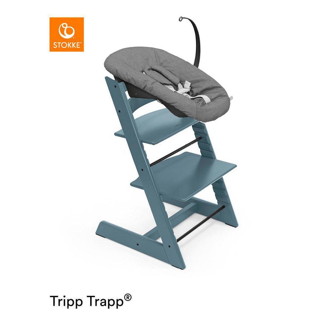 Stokke Tripp Trapp Highchair + Newborn Set-Highchairs-Fjord Blue-Anthracite | Natural Baby Shower