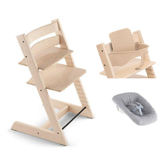 Stokke Tripp Trapp Highchair Newborn + Baby Set Bundle - Natural - 2024-Highchairs-Natural- | Natural Baby Shower