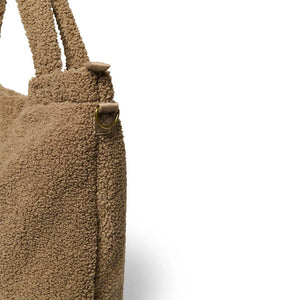 Studio Noos Brown Teddy Diaper Bag - Brown-Changing Bags-Brown-58cm X 42cm | Natural Baby Shower
