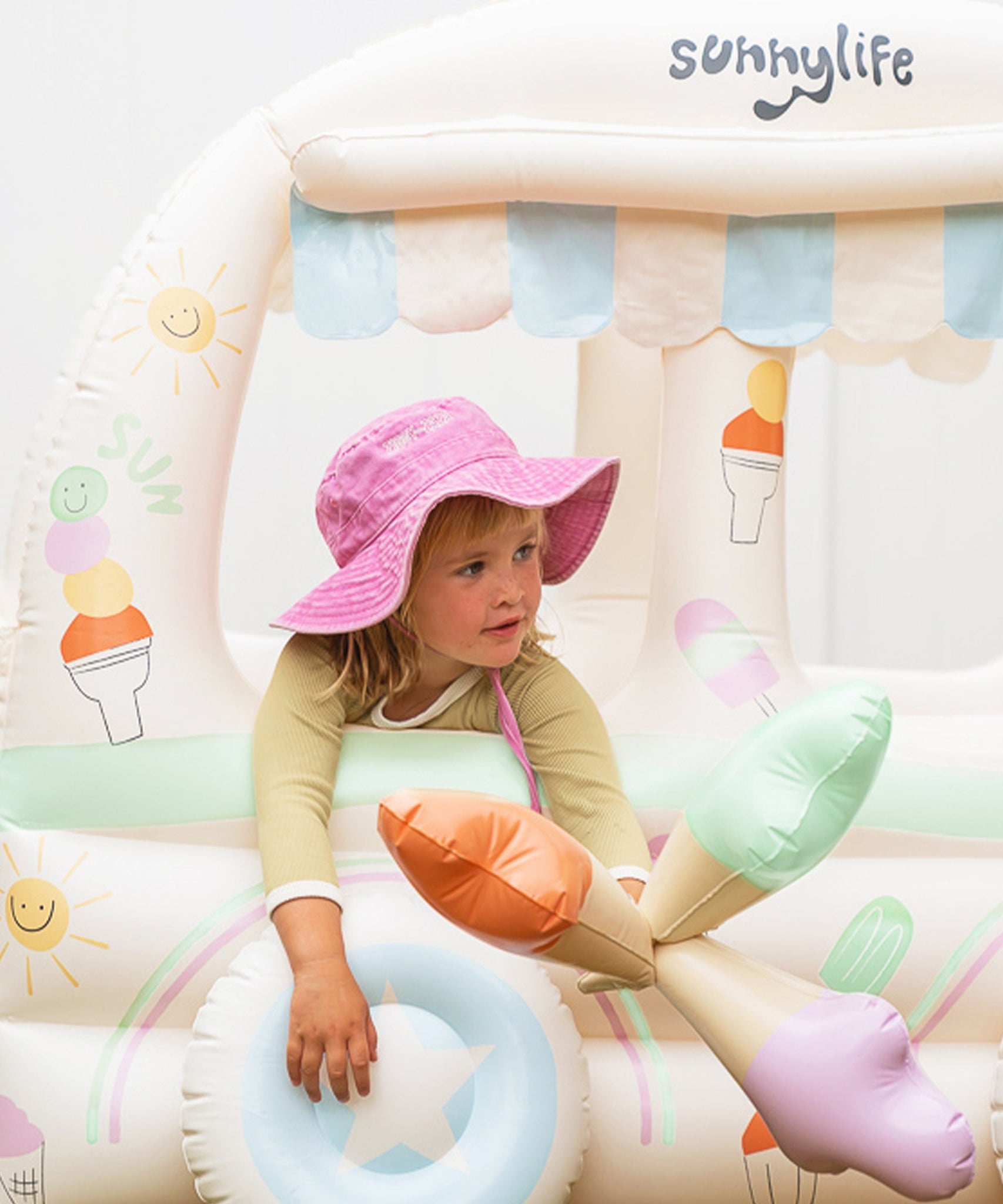 Sunnylife - 儿童海滩和花园充气冰淇淋游戏套装