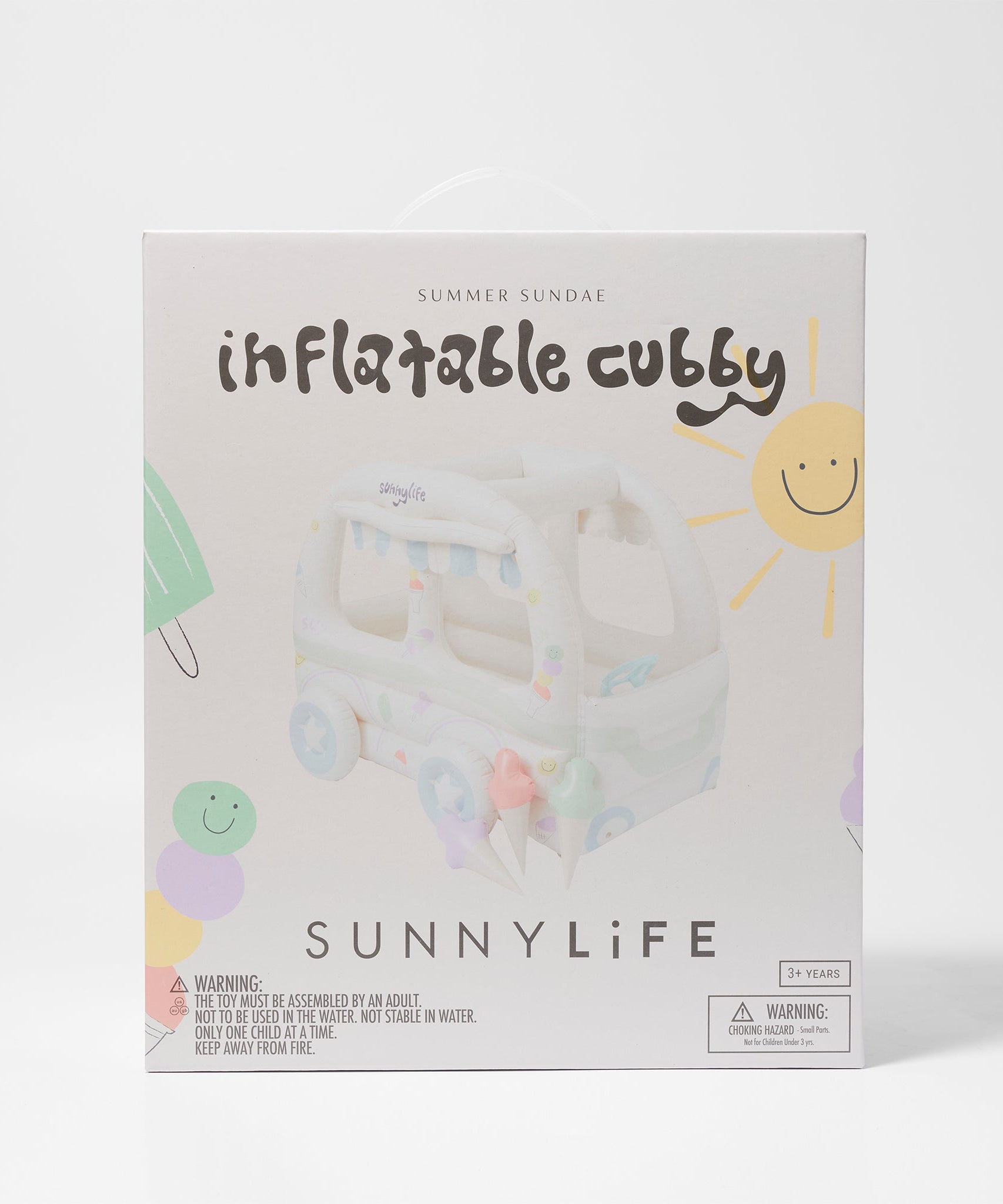 Sunnylife - 儿童海滩和花园充气冰淇淋游戏套装