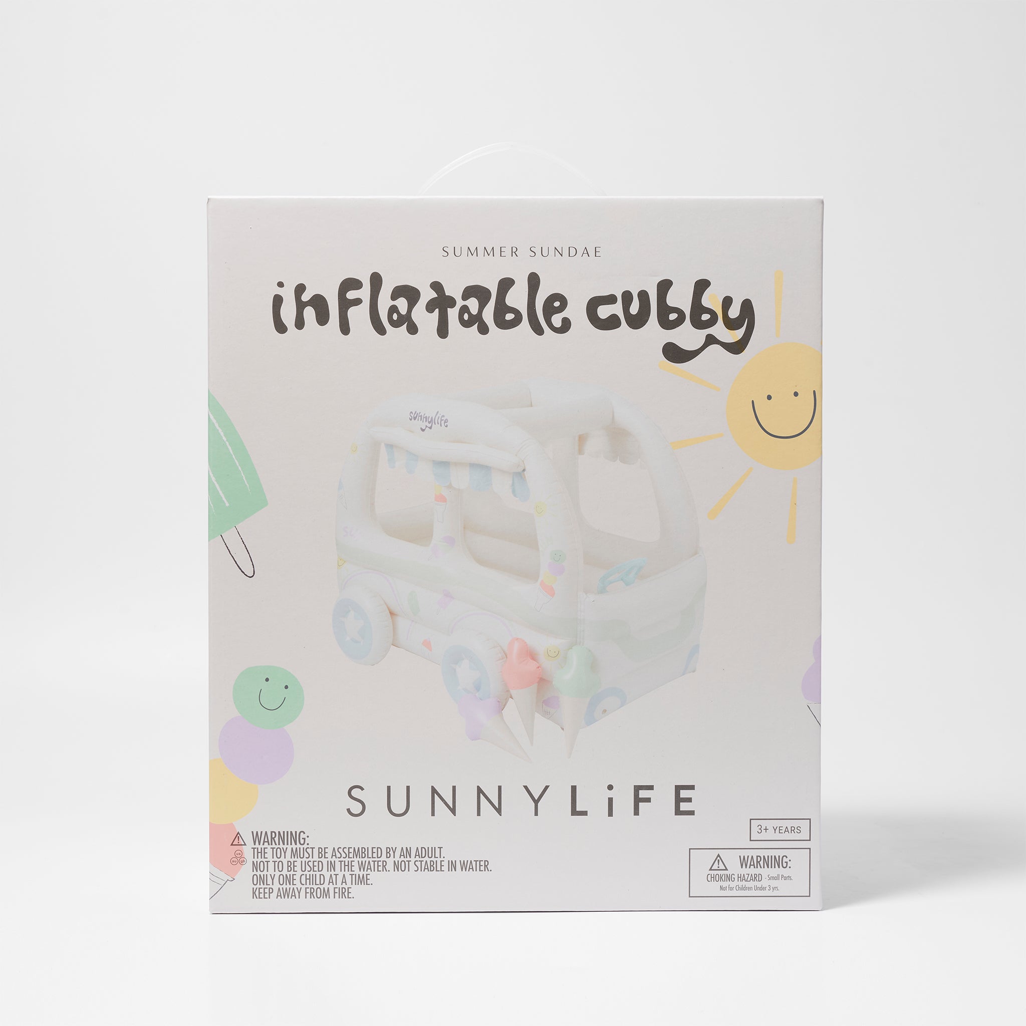 Sunnylife - 儿童海滩和花园充气冰淇淋游戏套装