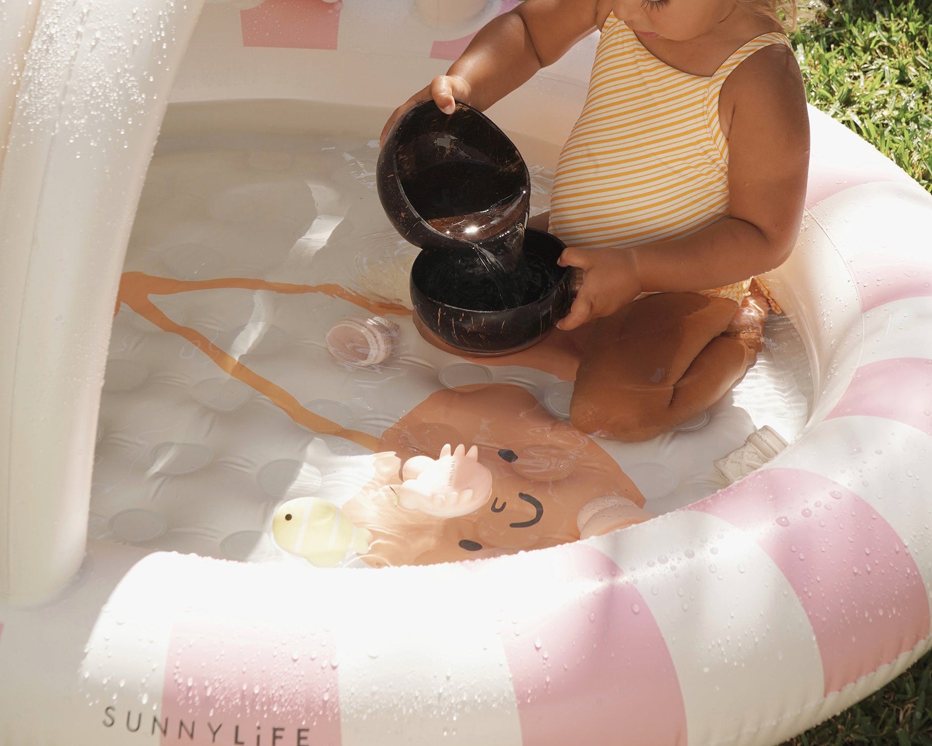 Sunnylife - Cotton Candy Güneşlikli Çocuk Havuzu