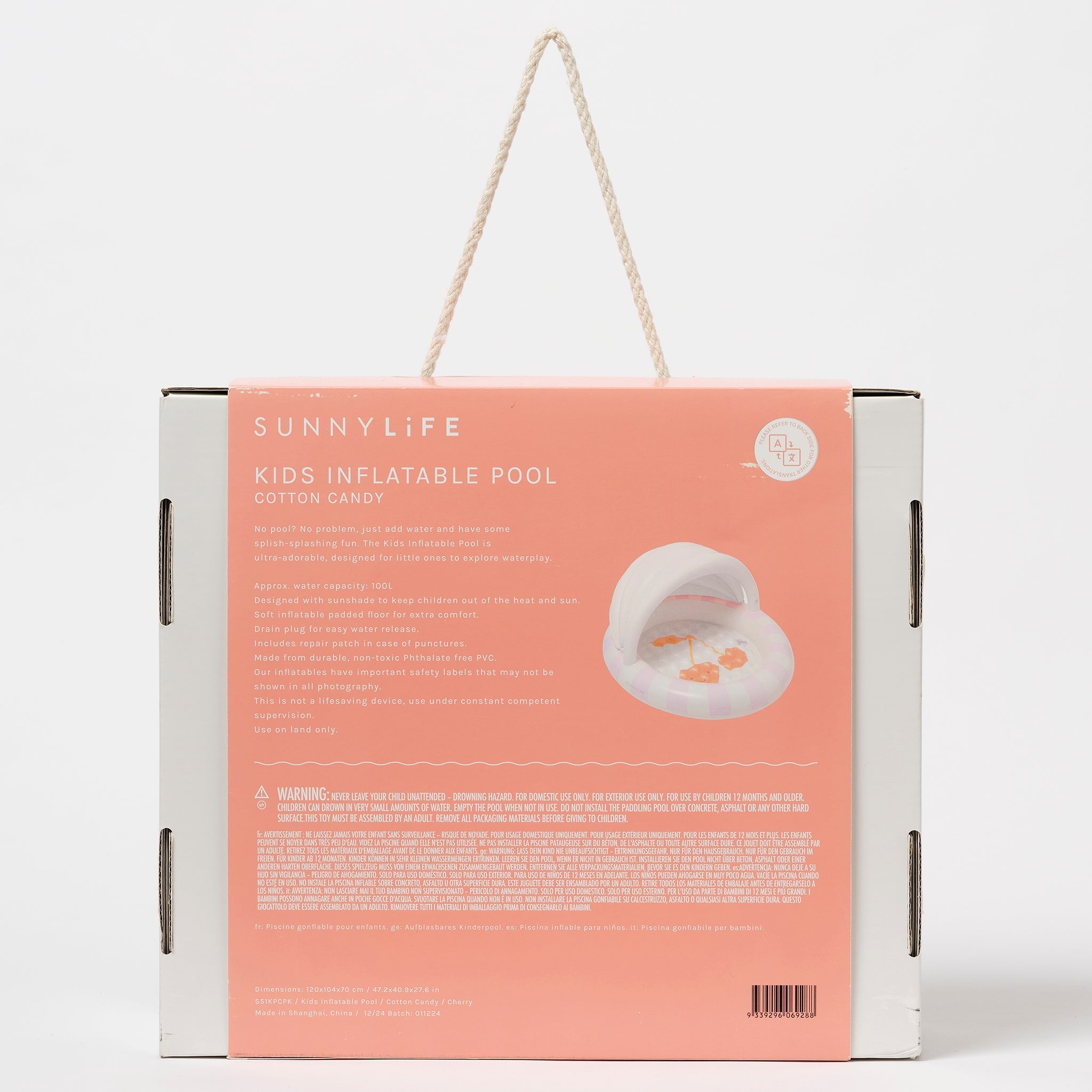 Sunnylife - 棉花糖遮阳儿童游泳池