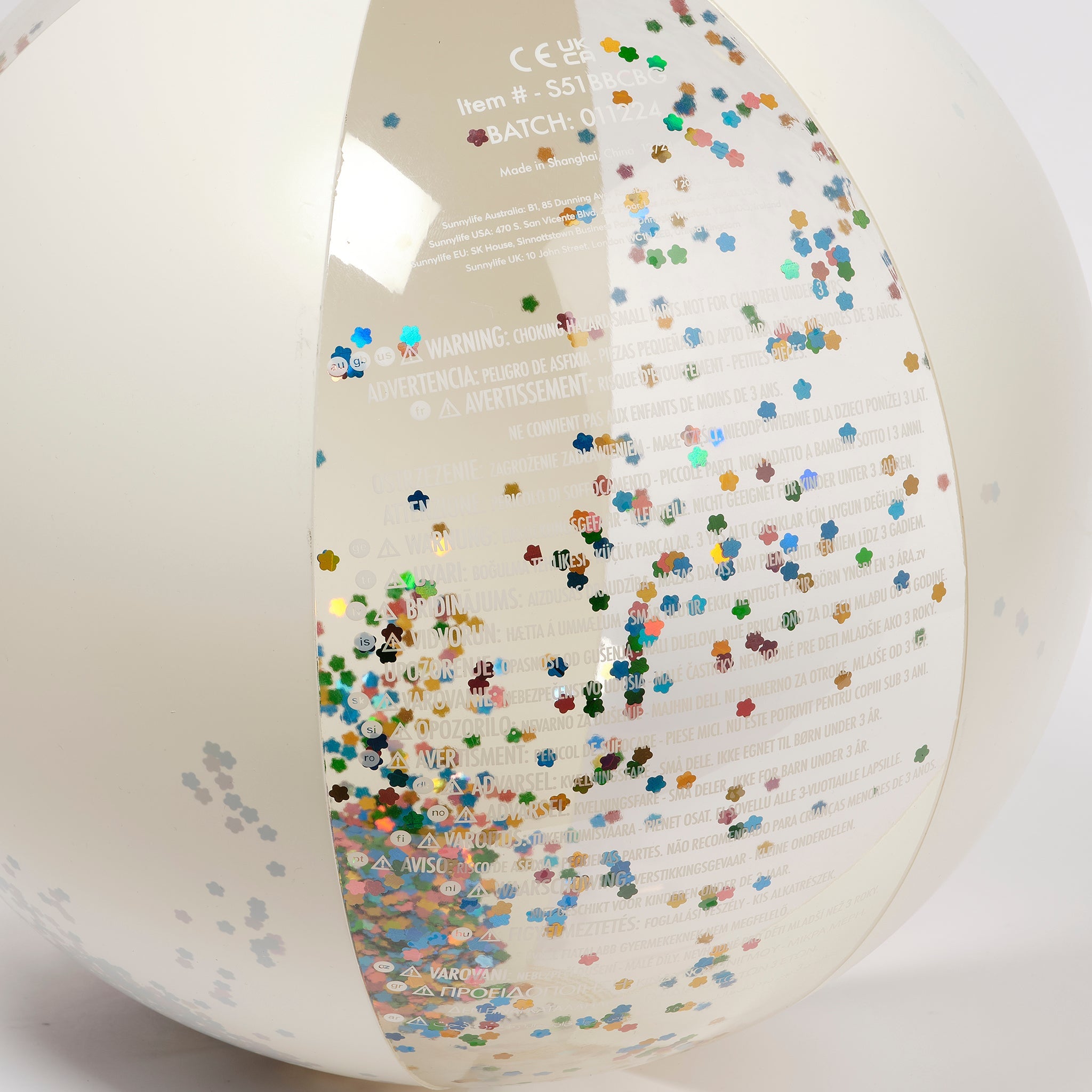 Sunnylife - 棉花糖充气闪光沙滩球