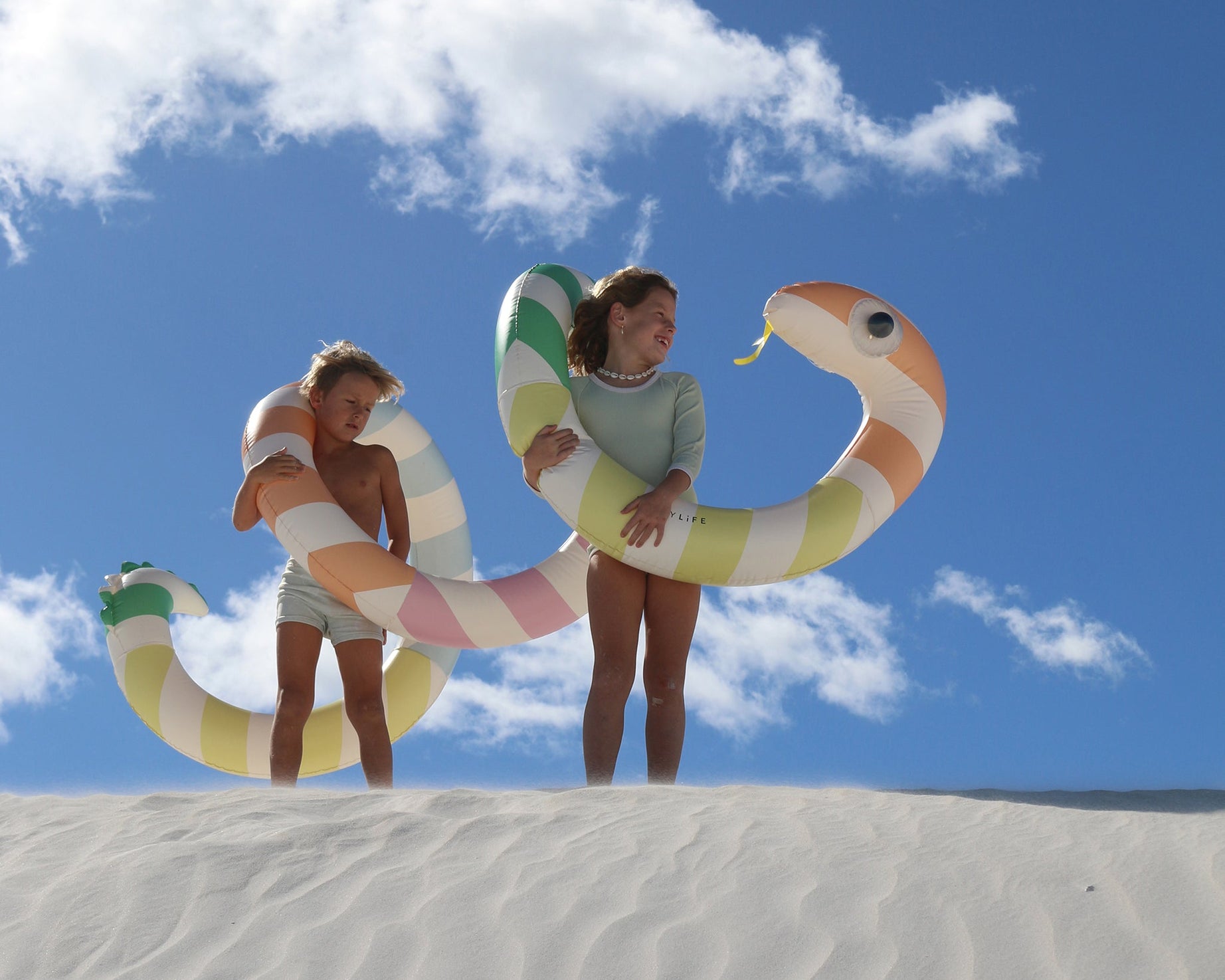 Sunnylife - Dev Yılan Şişme Havuz Eğlencesi ve Yatağı