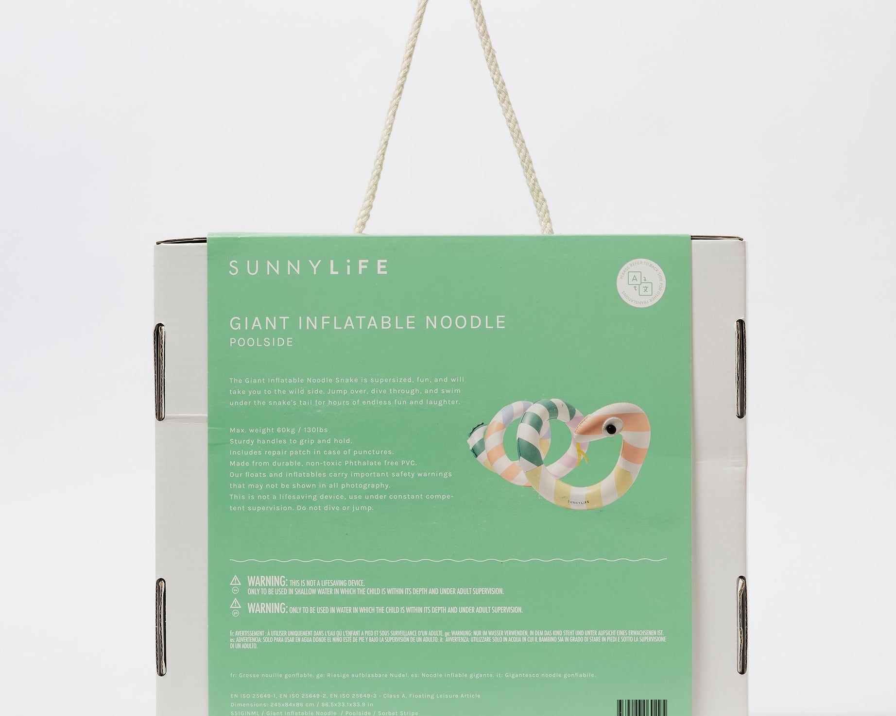 Sunnylife - Dev Yılan Şişme Havuz Eğlencesi ve Yatağı