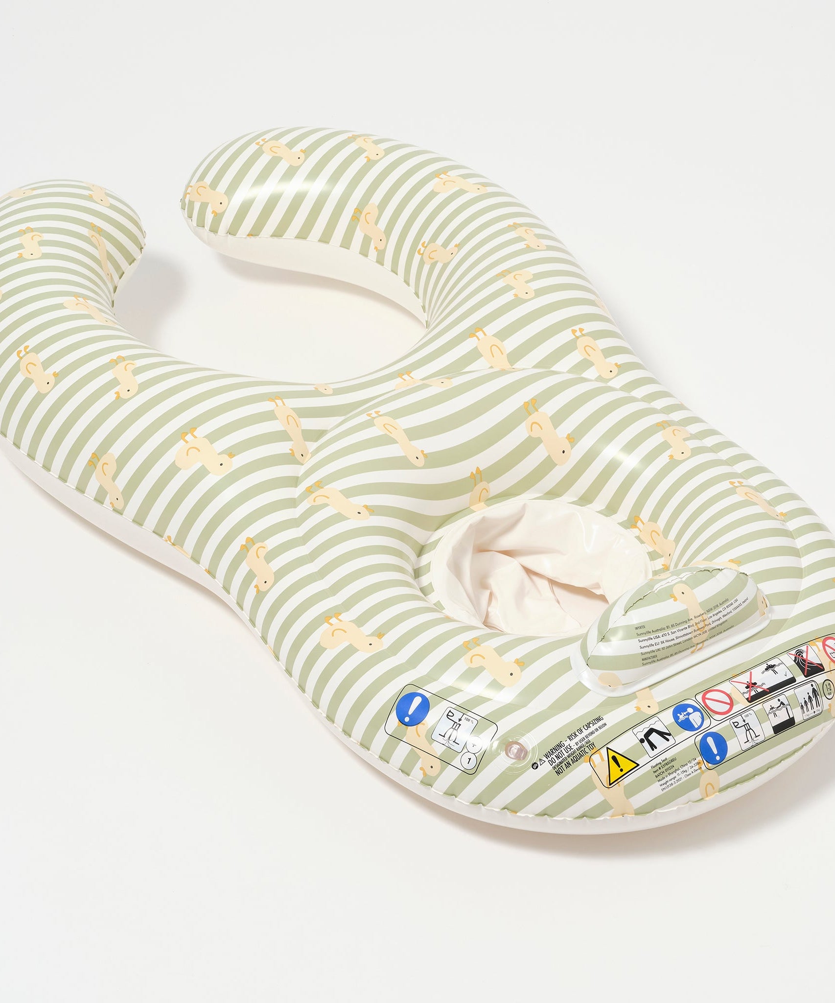 Sunnylife - Duck Sage 婴儿游泳池和海洋充气座椅