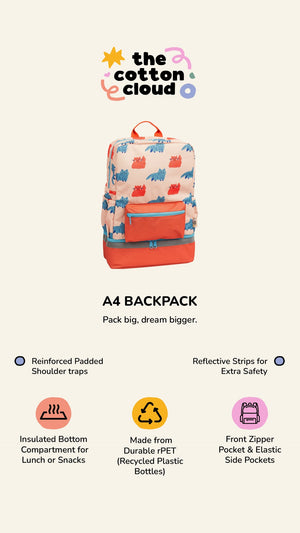 The Cotton Cloud - Dancing Hearts Beslenme Gözlü Okul Sırt Çantası