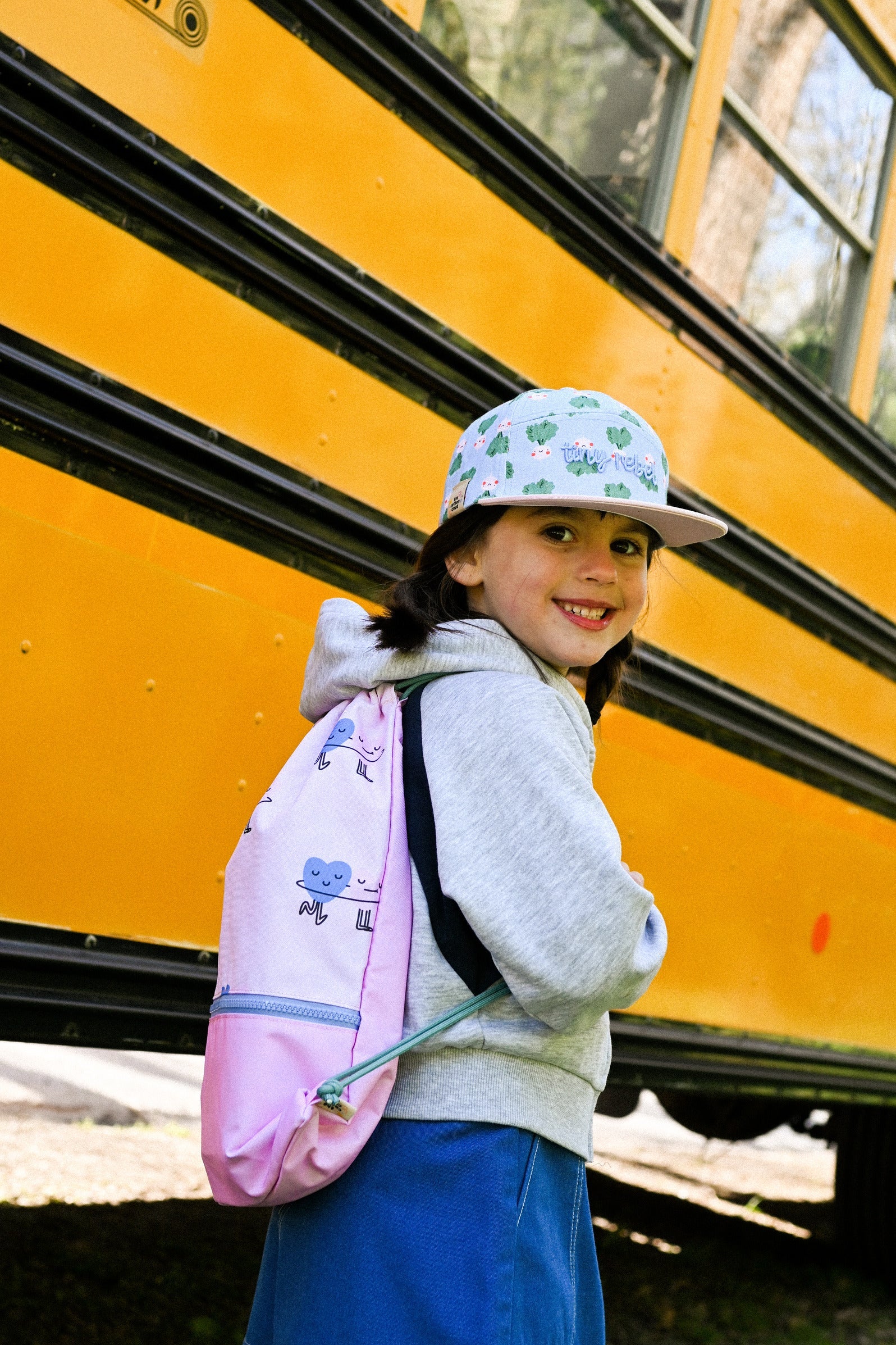 The Cotton Cloud - قلوب راقصة حقيبة ظهر برباط سحب