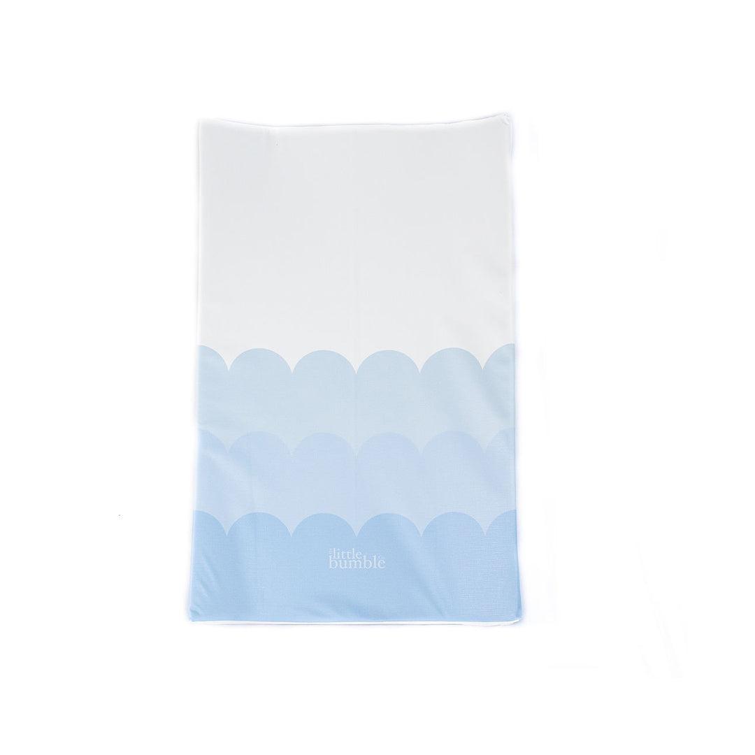The Little Bumble Co. Anti Roll Changing Mat - Scallops - Blue-Changing Mats- | Natural Baby Shower