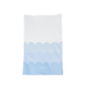 The Little Bumble Co. Anti Roll Changing Mat - Scallops - Blue-Changing Mats- | Natural Baby Shower