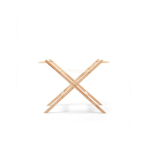 The Little Green Sheep Natural Quilted Moses Basket - Mattress + Static Stand - Juniper Rice Print-Moses Baskets-Juniper Rice Print- | Natural Baby Shower