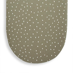 The Little Green Sheep Organic Moses Basket Fitted Sheet - Juniper Rice Print-Sheets-Juniper Rice Print- | Natural Baby Shower