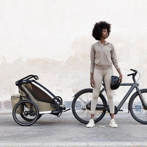 Thule Chariot Cross2 Double - Dark Slate-Strollers-Dark Slate-Double | Natural Baby Shower