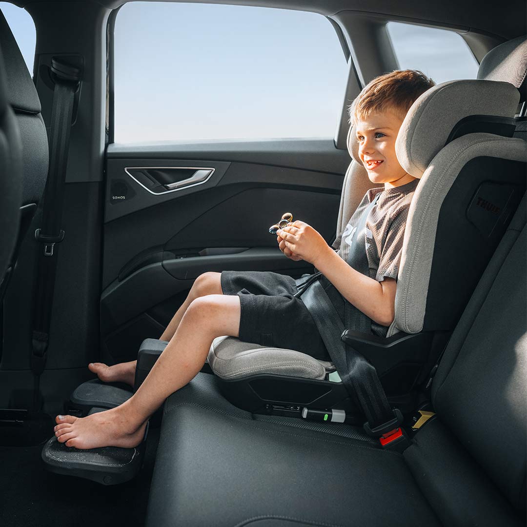 Thule Palm Booster Seat - Mid Grey-Car Seats-Mid Grey- | Natural Baby Shower