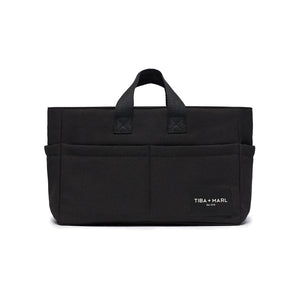 Tiba + Marl Canvas Caddy - Black-Changing Bags-Black- | Natural Baby Shower