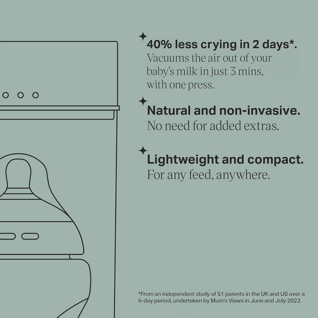 Tommee Tippee Colic Soothe Milk Air Remover - Light Teal-Bottle Prep Machines-Light Teal-One Size | Natural Baby Shower