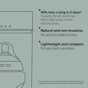 Tommee Tippee Colic Soothe Milk Air Remover - Light Teal-Bottle Prep Machines-Light Teal-One Size | Natural Baby Shower