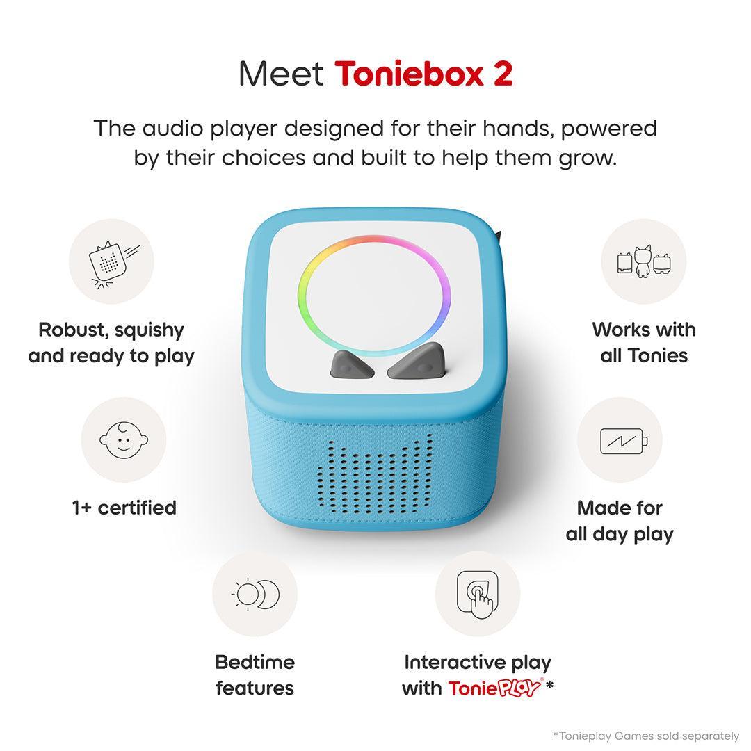 Tonies Toniebox 2 Starter Set with Creative Tonie Rubie - Blue-Audio Players-Blue- | Natural Baby Shower