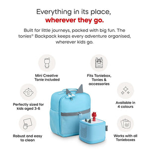Tonies Backpack - Sky Blue-Audio Player Accessories-Sky Blue- | Natural Baby Shower