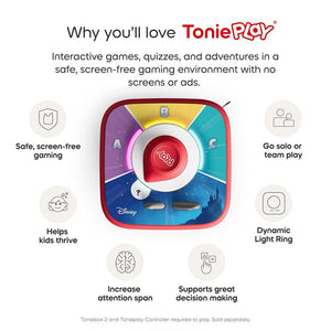 Tonies Disney Quiz Kingdom Tonieplay Game-Audio Player Cards + Characters- | Natural Baby Shower