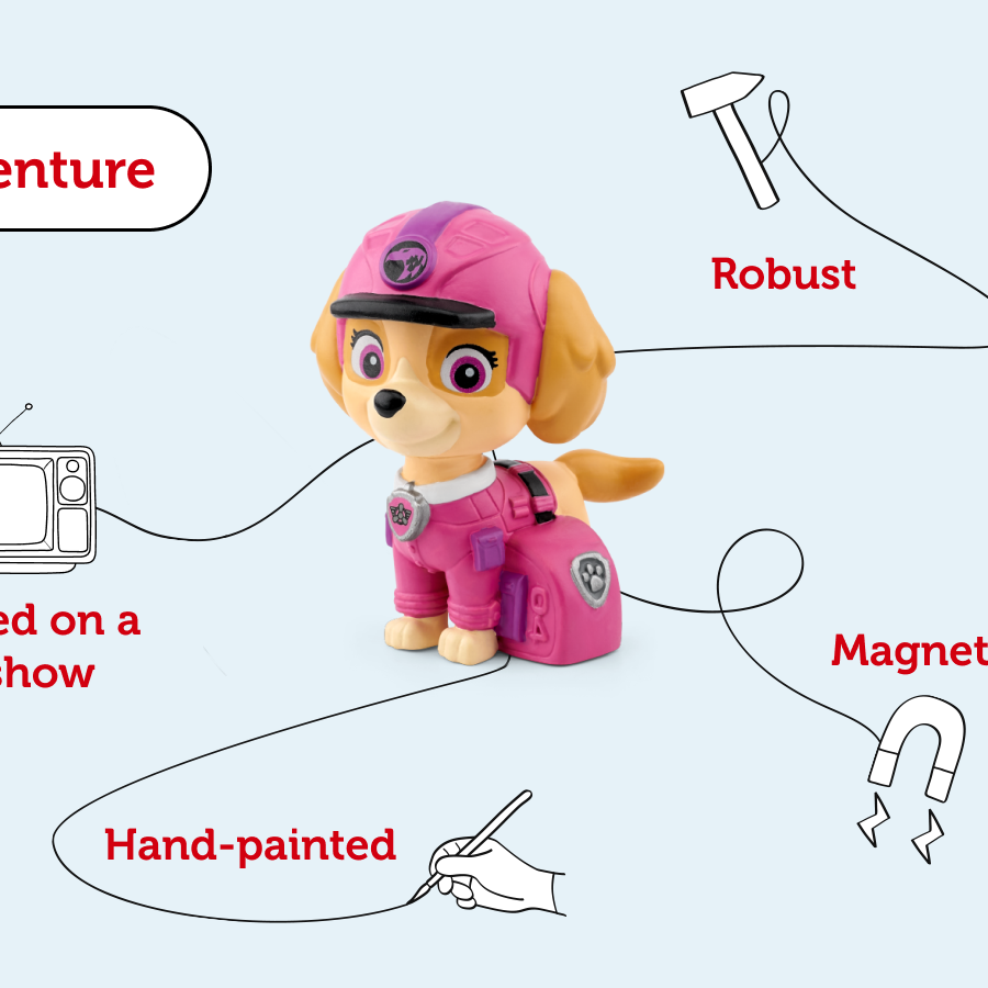 Tonies - Figuras de voz en inglés de Skye de Paw Patrol Cachorros del Bosque