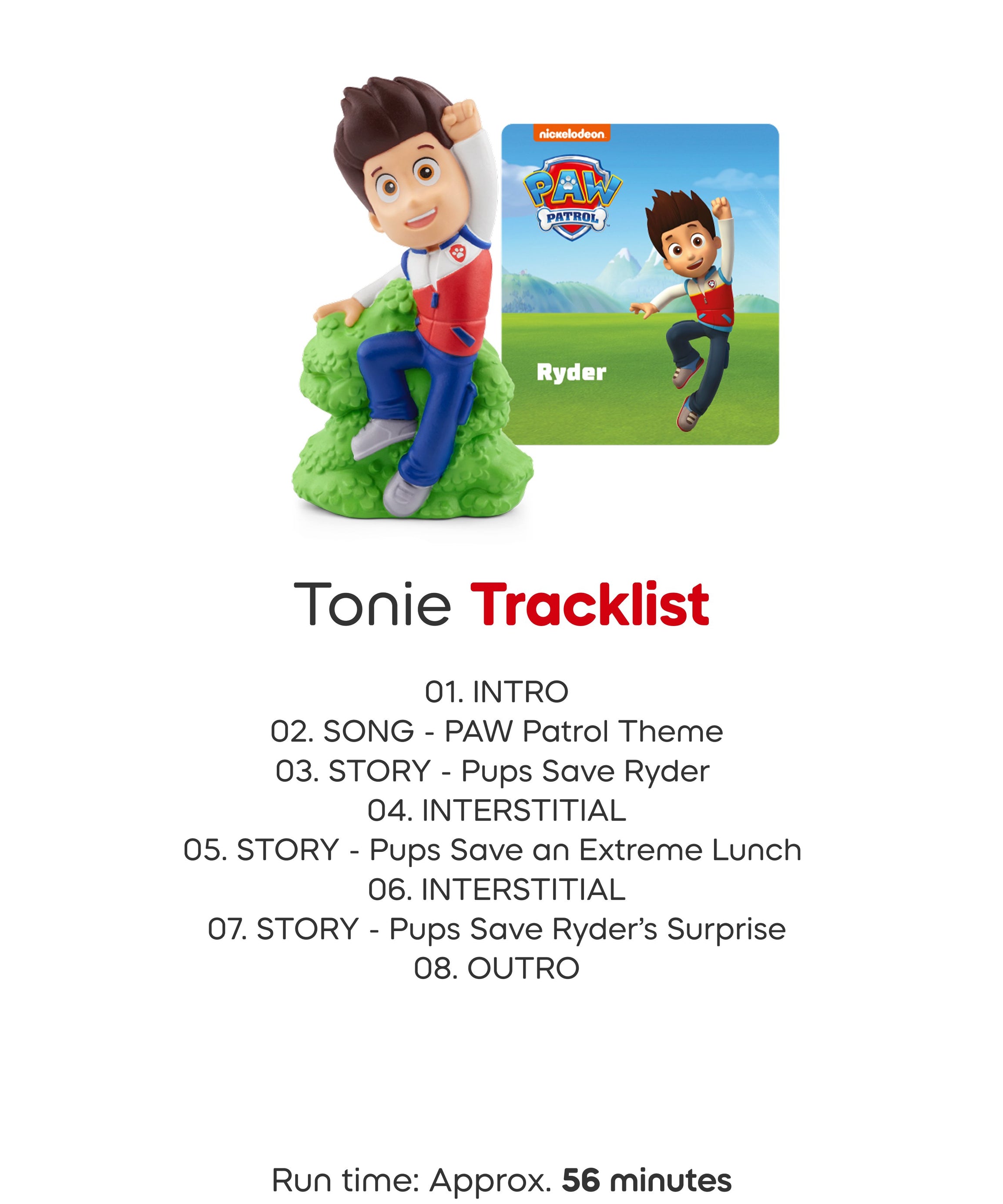 Tonies - PAW Patrol Ryder İngilizce Sesli Figürü