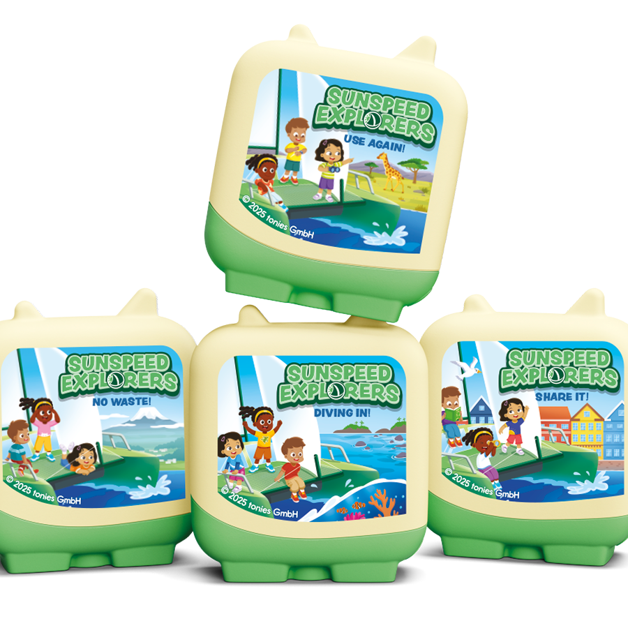 Tonies - Sunspeed Explorers 4 Pieces Set English Audio Figure