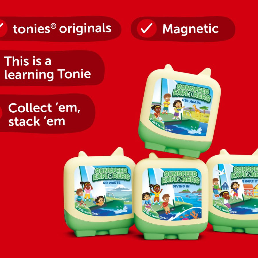 Tonies - Sunspeed Explorers 4 Pieces Set English Audio Figure