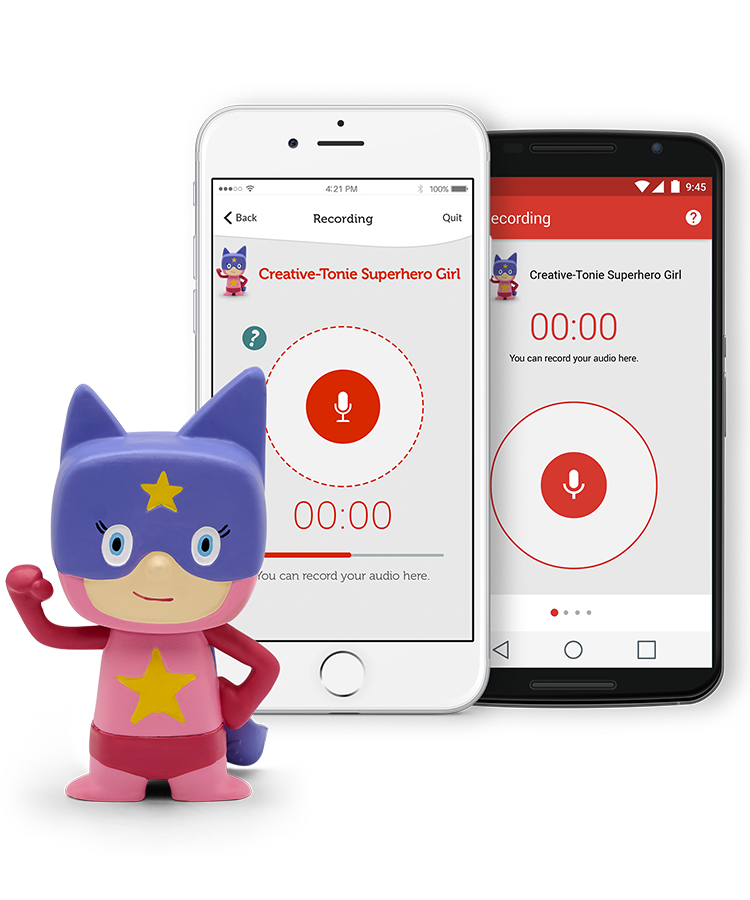 Tonies - Figura Creativa di Registrazione Vocale Ragazza Supereroina