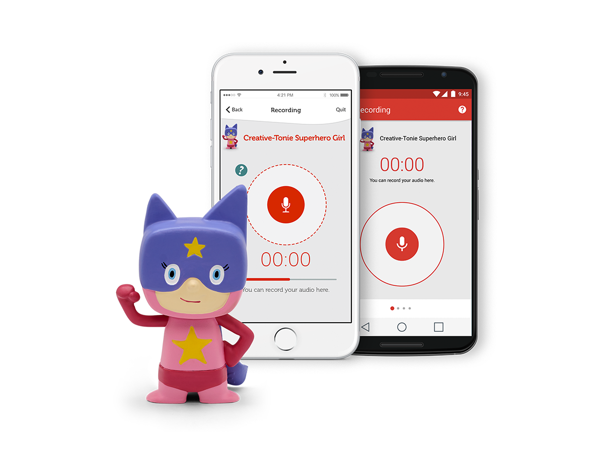 Tonies - Figura Creativa di Registrazione Vocale Ragazza Supereroina
