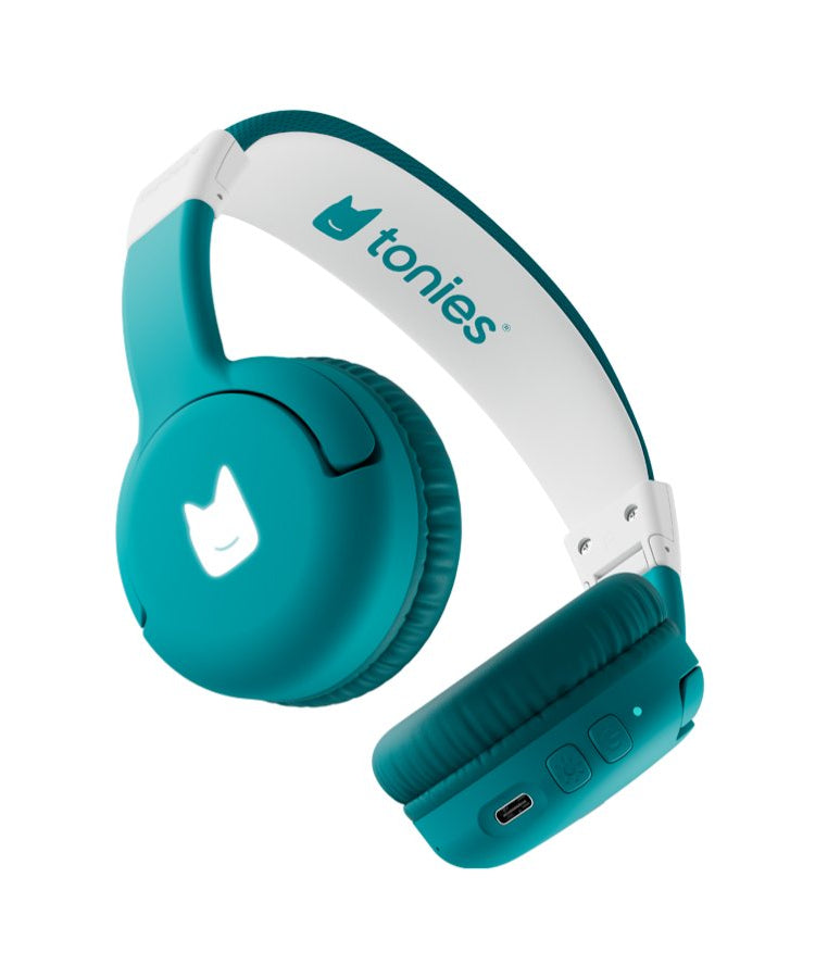 Tonies - Toniebox 2 Bluetooth Auricolari Pieghevoli per Bambini Tropicale Turchese