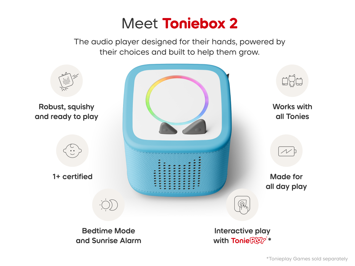 Tonies -  Toniebox 2 Bulut Mavisi Başlangıç Seti Kutusu