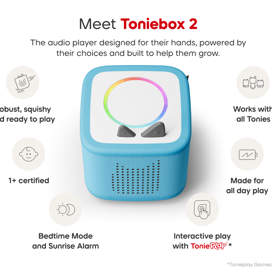 Tonies - Toniebox 2 云蓝色入门套装盒