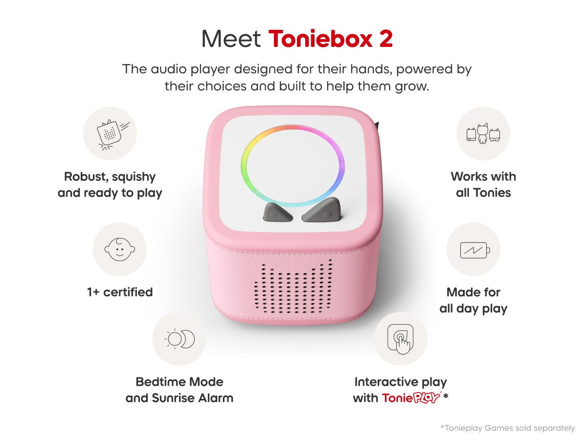 Tonies - Toniebox 2 云粉色入门套装盒子