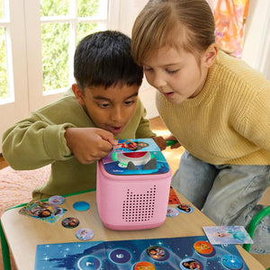 Tonies Toniebox 2 Play Set with Lion King Simba Tonie, Tonieplay Game, Tonieplay Controller - Pink-Audio Players-Pink- | Natural Baby Shower