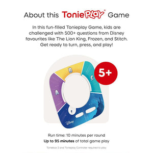 Tonies Toniebox 2 Play Set with Lion King Simba Tonie, Tonieplay Game, Tonieplay Controller - Red-Audio Players-Red- | Natural Baby Shower