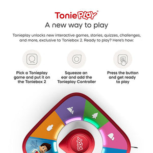 Tonies Toniebox 2 Play Set with PAW Patrol Chase Tonie, Tonieplay Game, Tonieplay Controller - Teal-Audio Players-Teal- | Natural Baby Shower