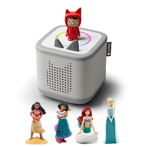 Tonies Toniebox 2 Bundle - Disney Princess (5pc)-Audio Players-Grey- | Natural Baby Shower