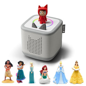 Tonies Toniebox 2 Bundle - Disney Princess (7pc)-Audio Players-Grey- | Natural Baby Shower